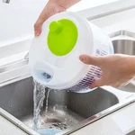 Rtmaxco Salad Spinner, 5L Large Capacity Lettuce Washer With Easy Mechanism. Fixed Price $13.99.