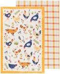 Now Designs Free Range Kitchen Towels Set Of W18XL28IN Premium Cotton Dishtowe. Fixed Price $20.51.