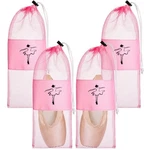 Shappy 4 Pcs Pointe Bag Mesh Dance Storage Ballet Accessories Pink. Fixed Price $14.76.