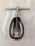 Vintage Metal Nut Cracker Held With Screw Twist - Handle. Fixed Price $7.99.