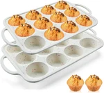 Vinino 2PACK Silicone Muffin Pan Baking With Metal Reinforced Frame, 12 Cup. Fixed Price $28.15.