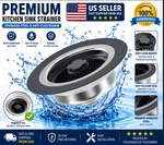 1 Kitchen Sink Drain Strainer Stopper 304 Stainless Steel Anti-clog Us. Fixed Price $9.63.