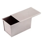 Chefmade Pullman Loaf Pan With 02 1LB Dough-cap. Corrugated, Champagne Gold. Fixed Price $37.89.