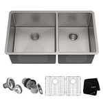 Kraus KHU103-33 Standart Pro 32-3/4" Double Basin 16 Gauge Stainless Steel. Fixed Price $449.95.
