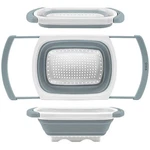 Qimh Collapsible Colander Over The Sink Silicone Kitchen Grey&white. Fixed Price $23.23.
