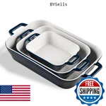 Sweejar Relief Casserole Dishes For Oven, Ceramic 9X13 Baking Pans Set Cooki. Fixed Price $49.89.