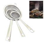3PC Set Stainless Steel Strainer Fine Mesh Colander Handle Sifter Sieve Drainer. Fixed Price $7.72.