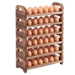 6-TIER Stackable Wooden Holder, Large Capacity For 72 Eggs, Countertop St.... Fixed Price $58.96.