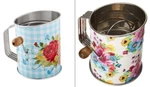 Pioneer Woman Crank Flour Sifter & Pastry Cutter Stainless Steel Floral 3 Cups. Fixed Price $25.00.