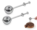 Flour Sifter 304 Stainless Steel Duster Tea Strainer Set Of 2 Spring-op.... Fixed Price $14.37.