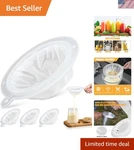 4 Pieces 200 Mesh Strainer 75 Micron Nylon Straining For Inch Kitchen Funnels. Fixed Price $21.24.
