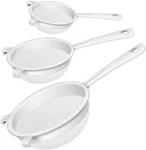 Plastic Nylon Mesh Strainer Colander With Handle Double Ear Fine Food. Fixed Price $20.79.