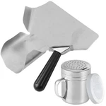 Cnqlis Popcorn Scoop And Salt Shaker, Stainless. Fixed Price $28.64.