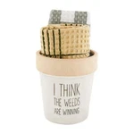 Mud Pie "i Think The Weeds Are Winning" House Planter Kitchen Towel Set. Fixed Price $22.99.