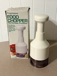 Vtg Progressive Food Chopper GFC-100 Portable Processor In Box 1990 Taiwan. Fixed Price $21.95.