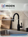 Moen Noell Single-handle Pull-down Sprayer Kitchen Faucet; 87791BRB (UD8012455). Fixed Price $150.00.