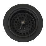 3.5" Drain Assembly With Basket Strainer For Kitchen Sink - Black. Fixed Price $49.99.