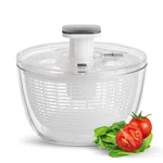 Jarelli Glass Salad Spinner Large Capacity 6.3QT With Storage Quart, Clear. Fixed Price $61.55.