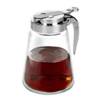 Glass Bottle Syrup Pitcher Honey Maple 12 Ounces, / Chrome. Fixed Price $13.31.