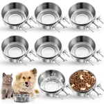 8 Pcs Hanging Dog Spill Crate Water Kennel Bowl Bulk 4.72X1.97 Inch. Fixed Price $45.82.