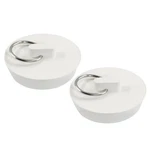 Lifcratms 2PCS White Rubber Drain Stoppers, 1-3/4 Inch,. Fixed Price $9.25.
