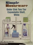 Simple Houseware Under Sink 2 Tier Heavy Duty Metal Shelf Organizer - Sealed. Fixed Price $24.50.