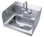 Abc Wall Mount 17"X15-1/4" Stainless Steel Hand Sink W/ Splash Guard & Faucet. Fixed Price $144.95.