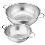E-far 3QT & Colander Set Of 2, Stainless Steel + Qt, Silver. Fixed Price $30.99.
