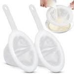2 Pcs Ultra-fine Nylon Mesh Strainers 100/400 Kitchen Food Yogurt S.... Fixed Price $13.60.