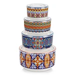 Vancasso Porcelain Mixing With Lid, Set Of 4 Serving Bowls For Food Storage. Fixed Price $39.99.