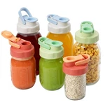 Soligt 6 Pack Colorful Mason Jar Lids, Regular Mouth Pour Spout Flip Cap Lids.... Fixed Price $30.88.