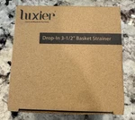 Luxier 3-1/2 In. Drop-in Kitchen/bar Sink Basket Strainer Matte Black. Fixed Price $20.00.