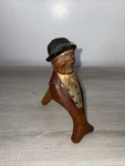 Vintage Anri Hand Carved Painted Wood Black Forest Style Mechanical Nutcracker. Fixed Price $79.99.