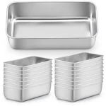 Lianyu 16-PACK 9X5" Stainless Steel Loaf Pans For Bread, Brownies, Cakes. Fixed Price $146.18.