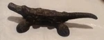 Vintage Metal Crocodile Nut Cracker Figurine Statue Emig 1462 Used Aluminum. Fixed Price $20.00.