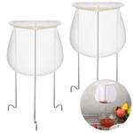 2 Pack White Silver Jelly Strainer Stand With Reusable Filter Bags For. Fixed Price $28.00.
