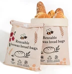 Reusable Beeswax Bread Bags For Sourdough Baking (2 Pack) Xl - Organic Cotton. Fixed Price $42.99.