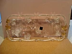 Gorgeous Mikasa "golden Ivy" Rectangular Canape Tray Platter 15-1/4". Fixed Price $15.00.
