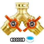 Ipow Upgrade Full Flow Garden Hose Splitter With Stainless Steel Handle, Bras.... Fixed Price $25.75.