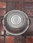 Large Vtg Wear-ever #4616 Aluminum Colander Strainer Commercial Size. Fixed Price $33.00.