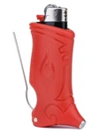 Lighter Case, Poke It, Pack Puff Pass All Inclusive Smoking Tool Red. Fixed Price $5.98.