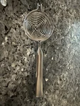 Amco Stainless Heavy Weighted Egg Separator Strainer Skimmer 8.9 # 8055. Fixed Price $9.88.