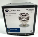 Glacier Bay Specification Kitchen Sink Strainer Stainless Steel 7044-104SS. Fixed Price $10.43.