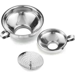 Delove Canning Funnel With Strainer For Wide And Regular Mason Jars - Silver. Fixed Price $27.46.
