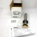 Kohler 25322-2MB Bathroom Sink Clicker Drain With Overflow Vibrant Brushed Brass. Fixed Price $109.01.