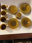 Homer Laughlin Coventry Castilian Stoneware 24+ Set & Charlton Leaf Plate. Fixed Price $75.00.