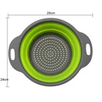 Drain Basket Silicone Vegetable Fruits Washing Folding Colander Str. Fixed Price $11.99.