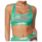 Psd Women's Elf Nut Cracker Sports Bra, Green, Large. Fixed Price $20.00.