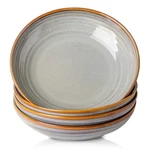 Hasense Pasta Bowls Set Of 4, 32 Ounce Ceramic Serving For Kitchen, 8.7.... Fixed Price $36.89.