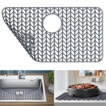 Guukin Protectors For Kitchen Sink, 26''X 14'' Silicone Mat.... Fixed Price $38.30.